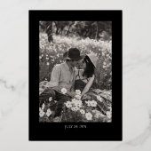 Foto zum 50-jährigen Geburtstag Folieneinladung (Rückseite)