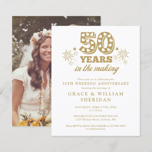 Foto zum 50-jährigen Jubiläum des Haushalts (Vorne/Hinten)