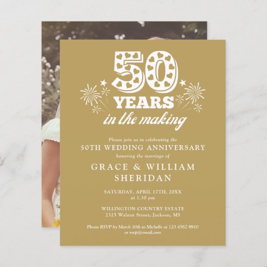 Foto zum 50-jährigen Jubiläum des Haushalts (Vorne/Hinten)