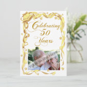 Foto zum 50. Jubiläum Party Einladung (Stehend Vorderseite)