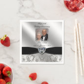 Foto zum 60. Hochzeitstag Napkins Serviette (Beispiel)