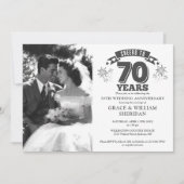 Foto zum 70. Hochzeitstag Einladung (Vorderseite)