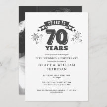 Foto zum 70. Hochzeitstag