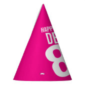 Foto zum 80. Jubiläum personalisiert-weiß-heiß-pin Partyhütchen (Links)