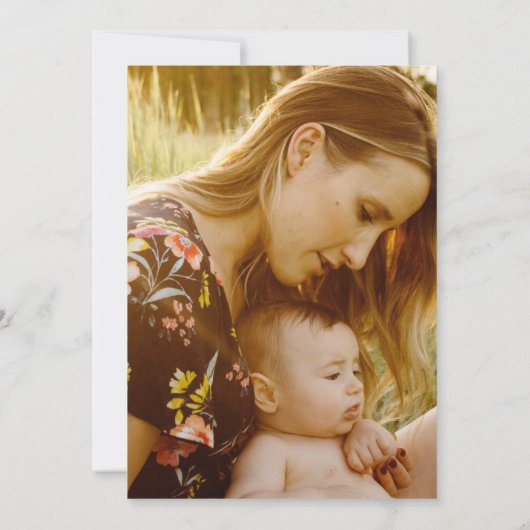 Foto zum Brunch der botanischen Mutter Einladung (Rückseite)