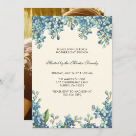 Foto zum Brunch der botanischen Mutter Einladung