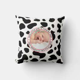 Foto zum ersten Geburtstag Kissen