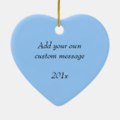 Foto zum ersten Hochzeitstag Keramikornament (Hinten)