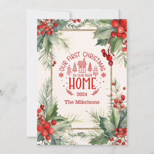 Foto zum ersten Mal Weihnachten auf unserer neuen (Vorderseite)