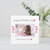 Foto zum Ersten Muttertag Dankeschön Karte (Stehend Vorderseite)