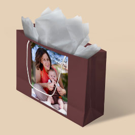 Foto zum Ersten Muttertag Große Geschenktüte