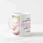 Foto zum ersten Muttertag Kaffeetasse (Vorderseite Links)