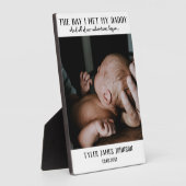 Foto zum ersten Vatertag Fotoplatte (Seite)