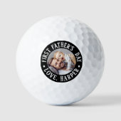 Foto zum ersten Vatertag Golfball (Vorderseite)