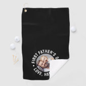 Foto zum ersten Vatertag Golfhandtuch (Insitu)