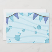 Foto zum Geburtstag des Party im Pool Einladung (Rückseite)