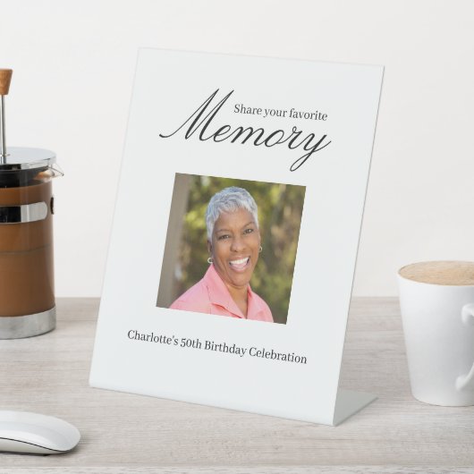 Foto zum Geburtstag Sockelschild (In SItu)