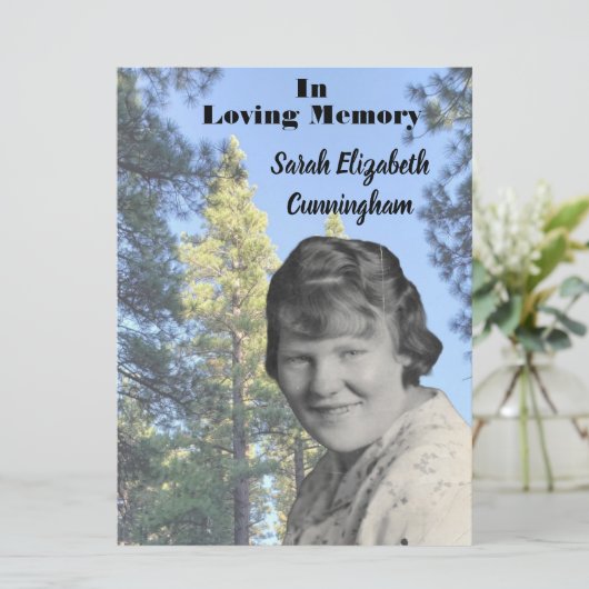 Foto zum Gedächtnisdienst Pine Tree Programm (Stehend Vorderseite)