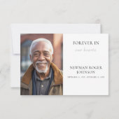 Foto zum Gedenken an Rote Kardinal Vielen Dank Dankeskarte (Rückseite)