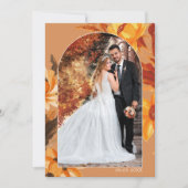 Foto zum Hochzeitsfeiern mit Aquarellblume Danke K (Vorderseite)