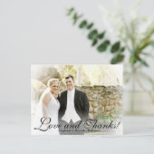 Foto zum Hochzeitsficken mit weißem Nebel dank Kar Postkarte (Stehend Vorderseite)