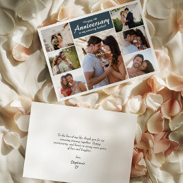 Foto zum Hochzeitstag | Collage Greeting Card