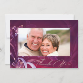 Foto zum Hochzeitstag Dankeskarte