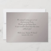 Foto zum Hochzeitstag Dankeskarte (Rückseite)