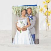 Foto zum Hochzeitstag Karte (Gelbe Blume)