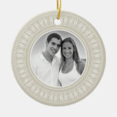 Foto zum Hochzeitstag Keramikornament (Vorne)