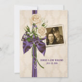 Foto zum Hochzeitstag Party Einladung (Vorderseite)