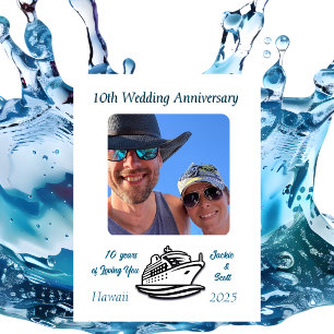 Foto zum Hochzeitstag PERSONALISIEREN Magnet