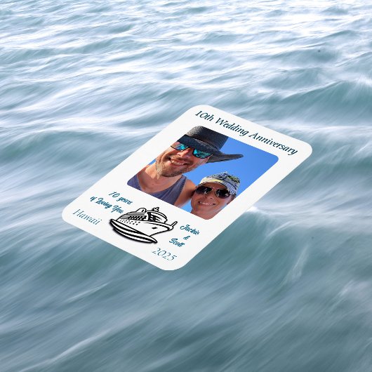 Foto zum Hochzeitstag PERSONALISIEREN Magnet
