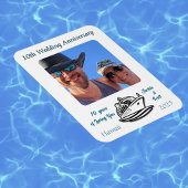 Foto zum Hochzeitstag PERSONALISIEREN Magnet