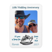 Foto zum Hochzeitstag PERSONALISIEREN Magnet (Vertikal)