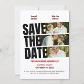 Foto zum Hochzeitstag Save The Date (Vorderseite)
