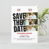 Foto zum Hochzeitstag Save The Date (Stehend Vorderseite)