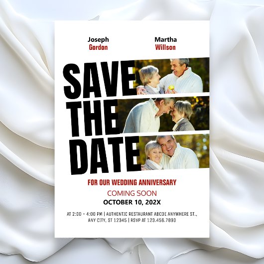 Foto zum Hochzeitstag Save The Date