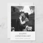 Foto zum Jahrestag | Elegante moderne Minimalistis (Vorderseite)