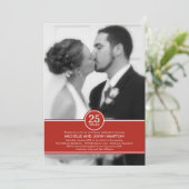 Foto zum Jubiläum Einladung (Stehend Vorderseite)