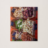 Foto zum Marktstau der französischen Zwiebeln Puzzle (Vertikal)