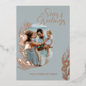 Foto zum Meeresleben Folien Feiertagskarte (Vorderseite)