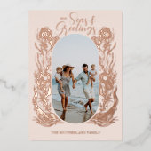 Foto zum Meeresleben Folien Feiertagskarte (Vorderseite)