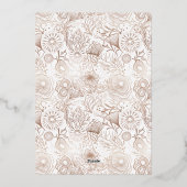 Foto zum Meeresleben Folien Feiertagskarte (Rückseite)