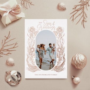 Foto zum Meeresleben Folien Feiertagskarte