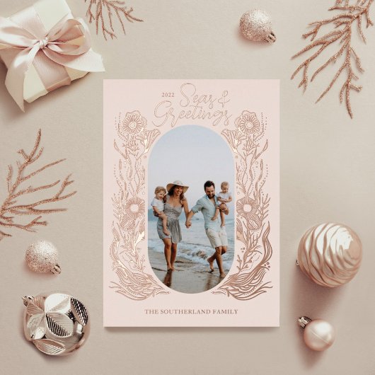 Foto zum Meeresleben Folien Feiertagskarte