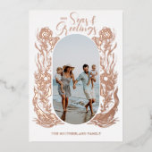 Foto zum Meeresleben Folien Feiertagskarte (Vorderseite)