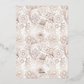 Foto zum Meeresleben Folien Feiertagskarte (Rückseite)