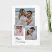 Foto zum Minimalistischen Jubiläum in Weiß und Bei Karte (Vorderseite)