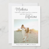 Foto zum Muttertag Feiertagskarte (Vorderseite)